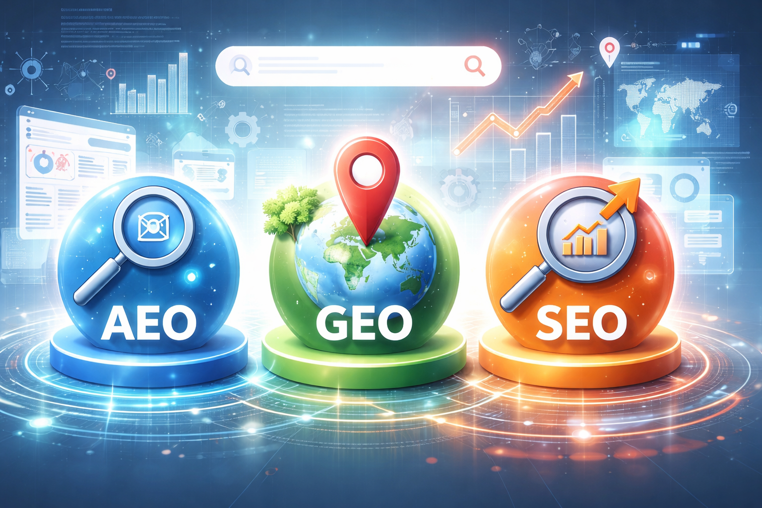 AEO・GEO・SEOの違いと選び方:企業のコンテンツ最適化はどう進めるべきか